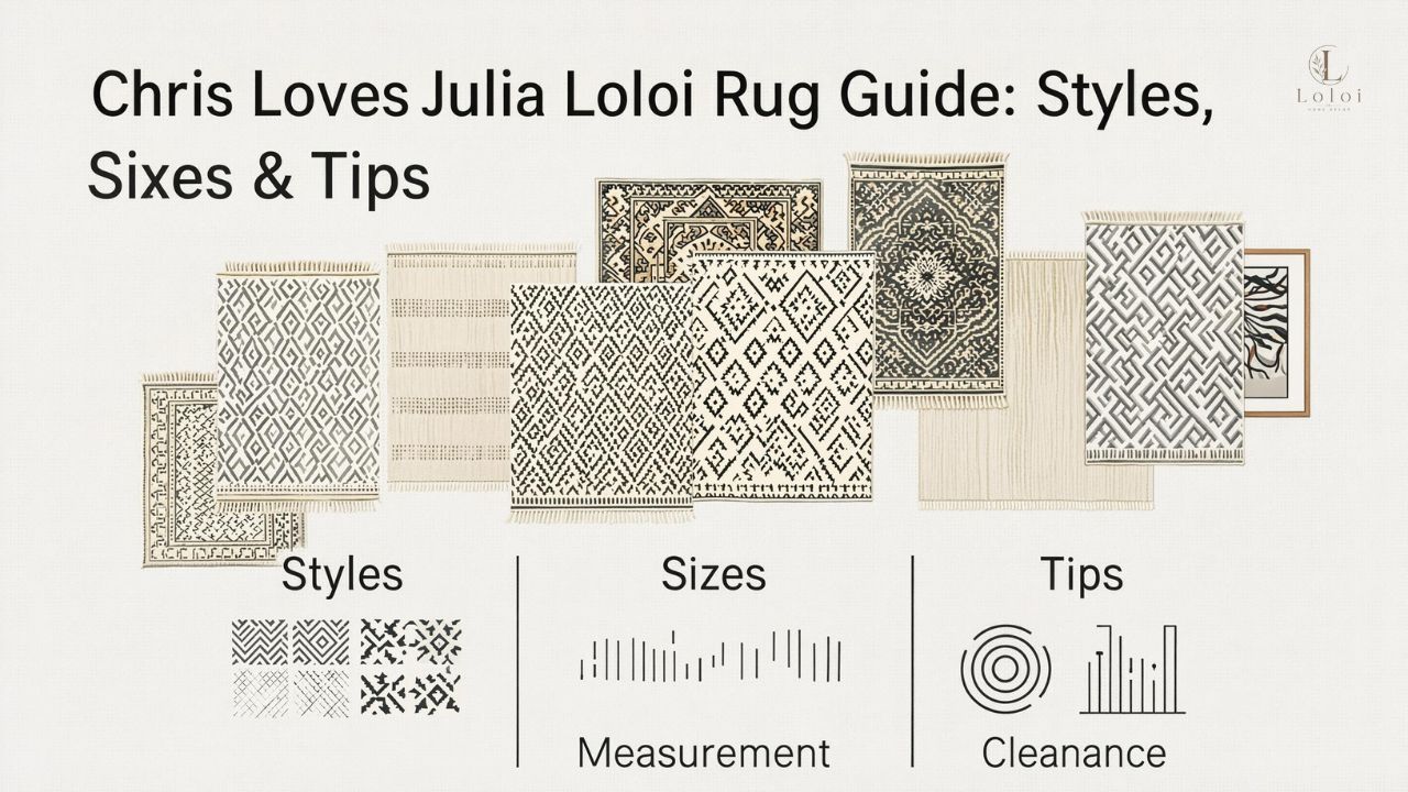 Chris Loves Julia Loloi Rug Guide: Styles, Sizes & Tips