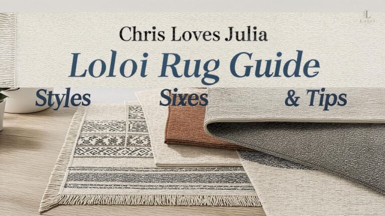 Chris Loves Julia Loloi Rug Guide: Styles, Sizes & Tips