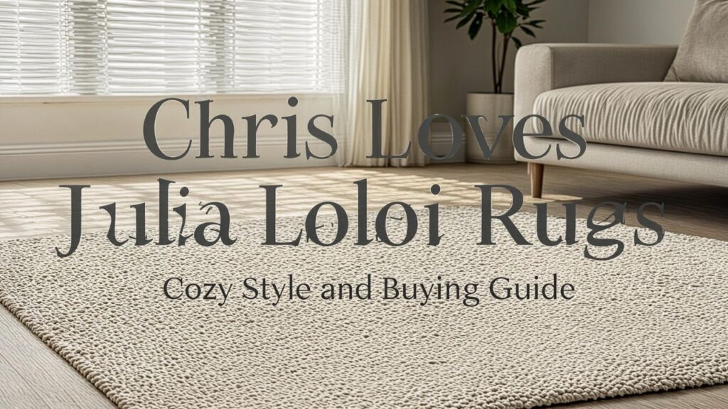 Chris Loves Julia Loloi Rugs: Cozy Style and Buying Guide