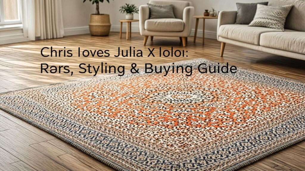 Chris loves julia x loloi: Rugs, Styling & Buying Guide