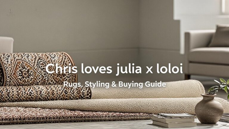 Chris loves julia x loloi: Rugs, Styling & Buying Guide