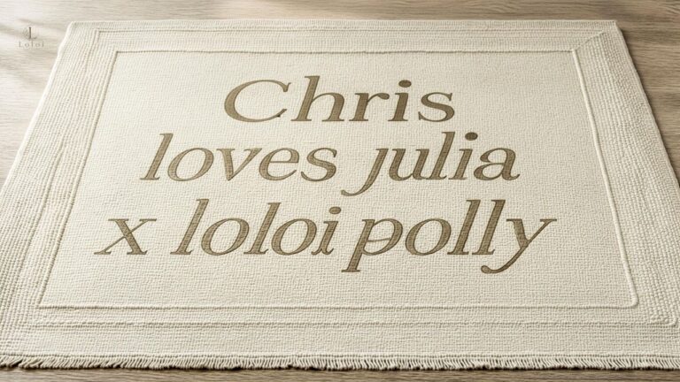 Chris loves julia x loloi polly handmade ivory/natural rug