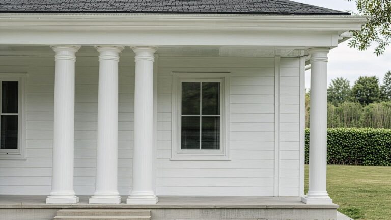 Farmhouse Porch Columns Ideas for Timeless Curb Appeal