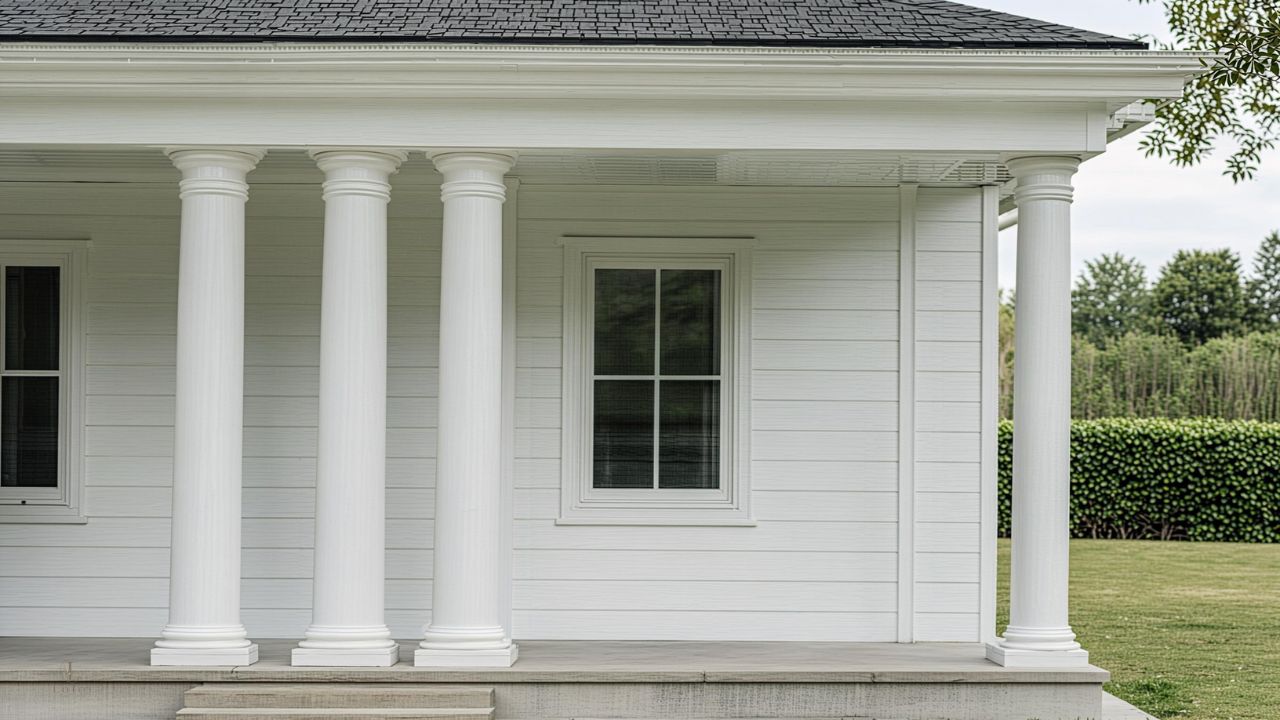 Farmhouse Porch Columns Ideas for Timeless Curb Appeal