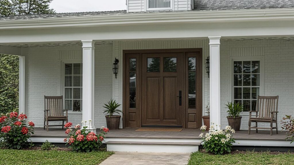 Farmhouse Porch Columns Ideas for Timeless Curb Appeal