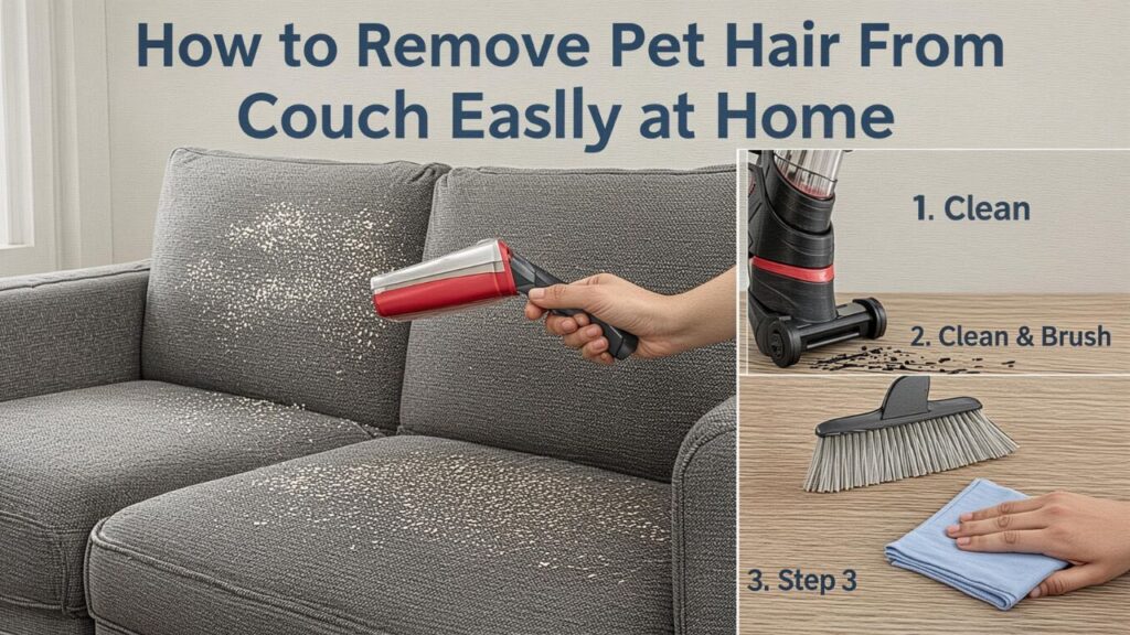 How to Remove Pet Hair From Couch Easily at Home
