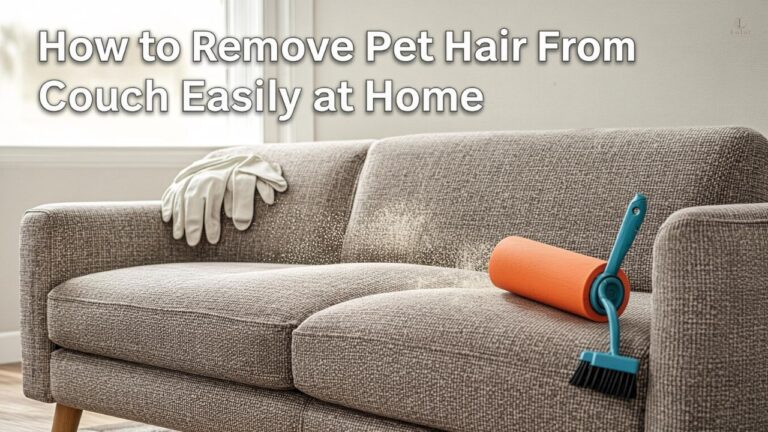 How to Remove Pet Hair From Couch Easily at Home