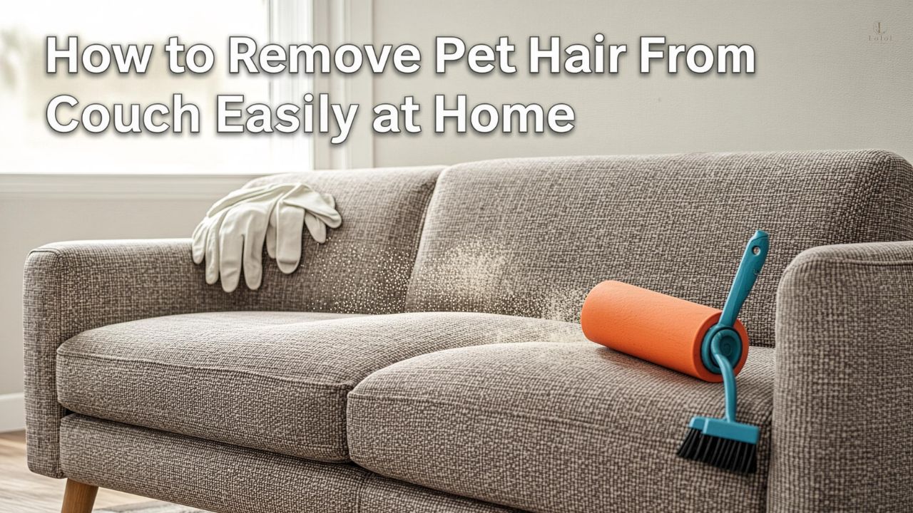 How to Remove Pet Hair From Couch Easily at Home