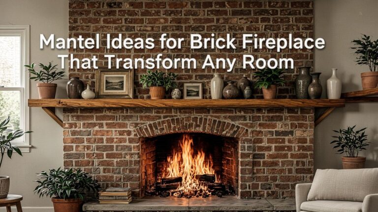Mantel Ideas for Brick Fireplace That Transform Any Room