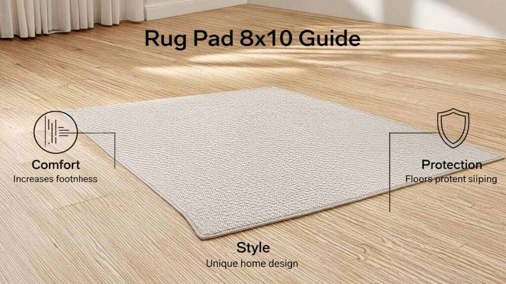 Rug Pad 8x10 Guide for Comfort Protection and Style