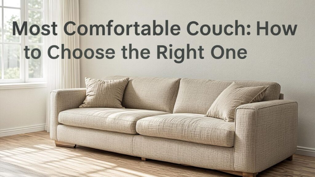 Most Comfortable Couch: How to Choose the Right One