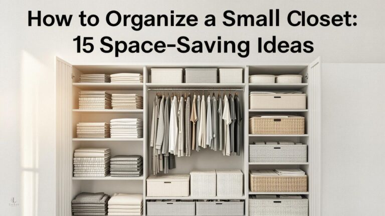 How to Organize a Small Closet: 15 Space-Saving Ideas