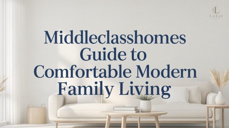 Middleclasshomes Guide to Comfortable Modern Family Living
