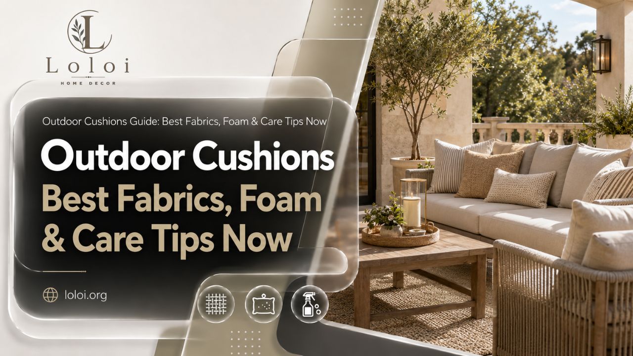 Outdoor Cushions Guide: Best Fabrics, Foam & Care Tips Now