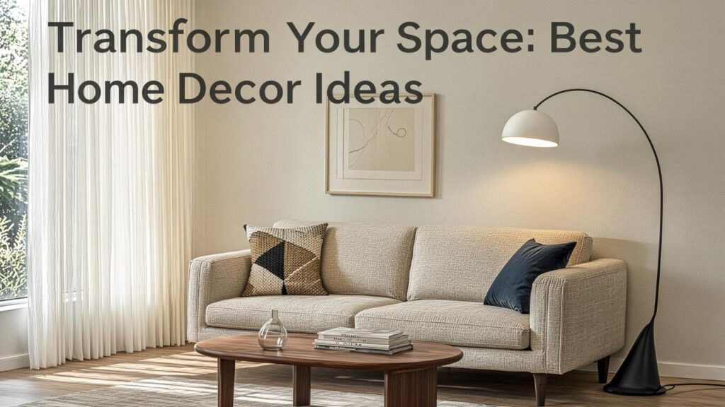 Transform Your Space: Best Home Decor Ideas